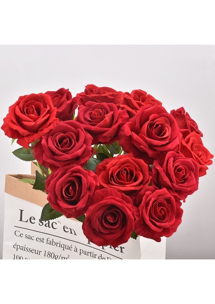 Pembe Gül 5 Adet 3/5/10/20 Adet Güller Yapay Çiçekler Gül Çiçek Şube Yapay Kırmızı Güller Sahte Gül Düğün Ev Dekor Için (Yurt Dışından)