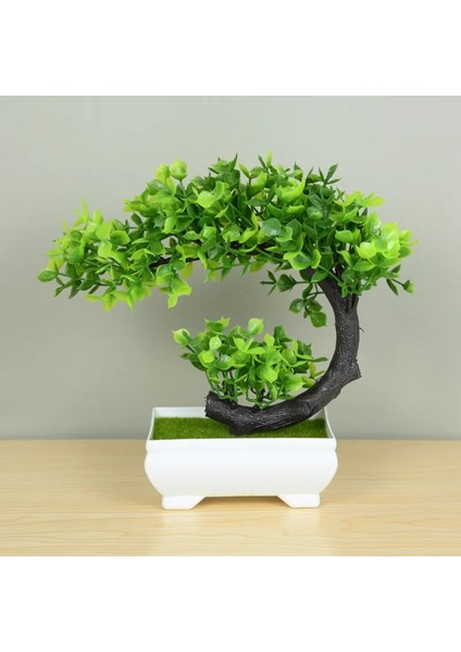 Q Yapay Bitkiler Saksı Yeşil Bonsai Küçük Ağaç Çim Bitkiler Pot Süs Sahte Çiçekler Ev Bahçe Dekorasyonu Düğün Parti Için (Yurt Dışından) indirimleri