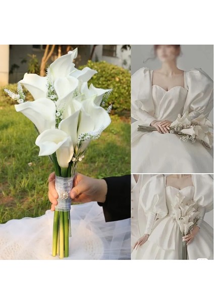 10 Adet 37 cm Beyaz Pu Sahte Çiçek Yapay Calla Lily Ev Dekor Için Düğün Gelin Buketi Ev Masa Çiçek Buket Dekor 10/5 Adet (Yurt Dışından) modelleri