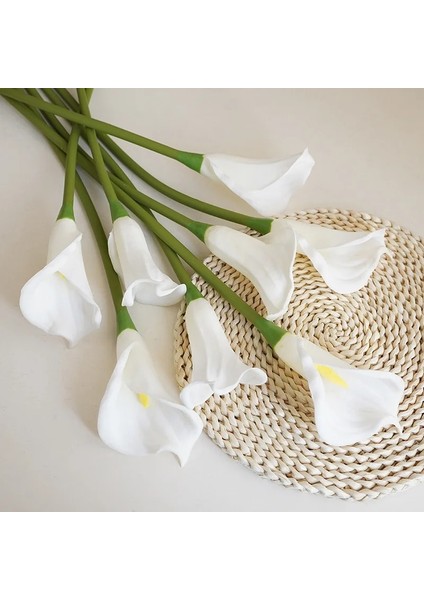 10 Adet 37 cm Beyaz Pu Sahte Çiçek Yapay Calla Lily Ev Dekor Için Düğün Gelin Buketi Ev Masa Çiçek Buket Dekor 10/5 Adet (Yurt Dışından) indirimleri