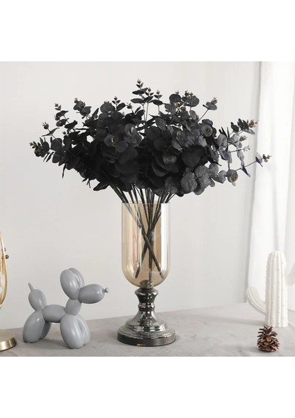 Siyah 1 Adet Simülasyon Siyah Okaliptüs Yaprağı Sahte Çiçek Basit Ev Dekorasyon Lysimachia Yapay Bitki (Yurt Dışından) fiyatları