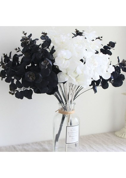 Siyah 1 Adet Simülasyon Siyah Okaliptüs Yaprağı Sahte Çiçek Basit Ev Dekorasyon Lysimachia Yapay Bitki (Yurt Dışından) modelleri