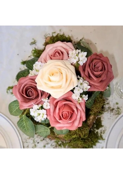 F09 Mavi 20 Adet 10/20/30 Kafaları 8 cm Yapay Pe Köpük Gül Çiçek Gelin Buketi Çiçek Düğün Parti Için Dekoratif Scrapbooking Dıy Çiçek (Yurt Dışından) indirimleri