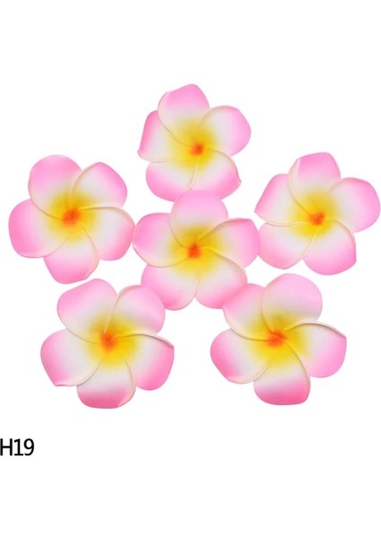 K-H19 8cm 30 Adet 5/6/7/8/9cm Pe Köpük Plumeria Çiçekler Dıy Yapay Çelenk Headdress Frangipani Yumurta Çiçek Kafaları Hawaii Düğün Dekor (Yurt Dışından)