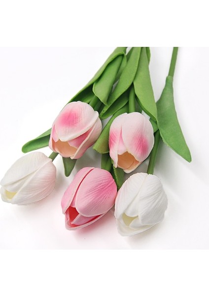 5pcs-Mix6 5 Adet Lale Pu Yapay Çiçek Gerçek Dokunmatik Buket Sahte Çiçekler Düğün Dekorasyon Bahar Parti Dıy Ev Bahçe Malzemeleri Için (Yurt Dışından)