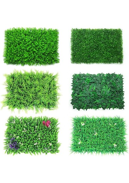 Gün Batımı Kırmızı Yapay Bitki Duvar Çim 40X60CM Plastik Suni Çim Ev Bahçe Mağaza Alışveriş Merkezi Ev Dekorasyonu Yeşil Halı Çim (Yurt Dışından)