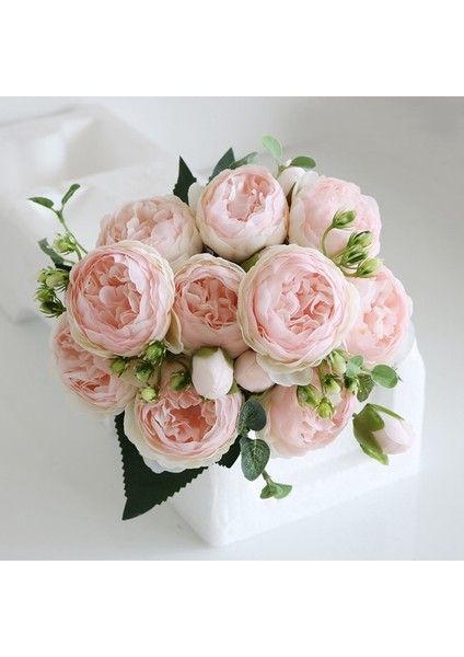 I 30 cm Buket Yapay Çiçekler Şakayık Ev Aksesuarları Düğün Dekorasyon Parti Sahte Bitkiler Dıy Sevgililer Günü Yapay Gül (Yurt Dışından) fiyatları