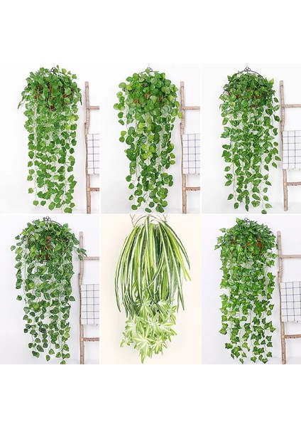 Üzüm 1 String 90 cm Yeşil Yapay Yapraklar Bitkiler Asma Düğün Parti Ev Bahçe Çit Dekorasyon Rattan Duvar Asılı Sarmaşık Ivy Garland (Yurt Dışından)