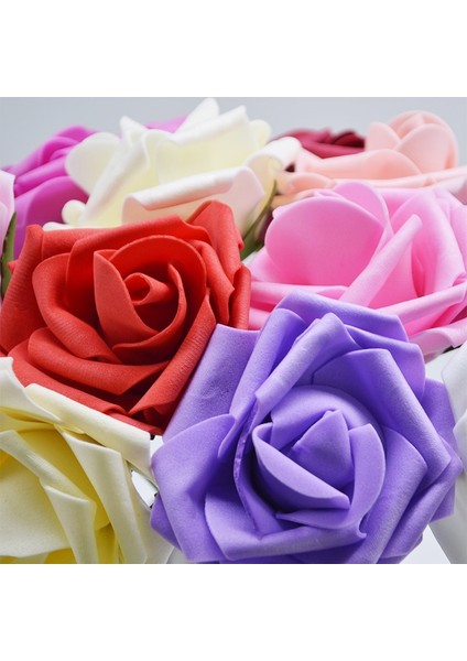 S06 10 Adet 8 cm Büyük Gül Yapay Çiçek Düğün Parti Için Ev Ofis Dekor Sahte Gül Çiçek 16 cm Kök Çar Sevgililer Günü Süslemeleri (Yurt Dışından) indirimleri