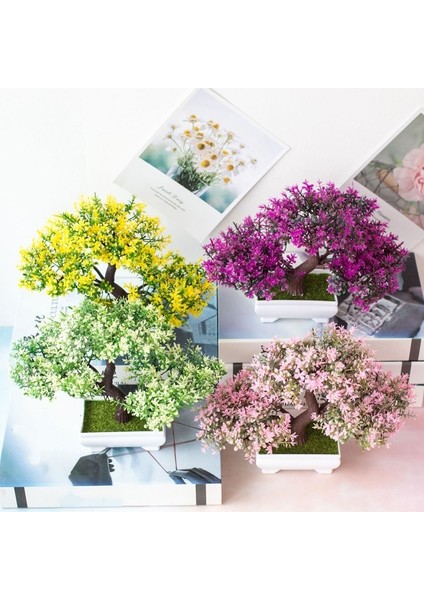 I Yeni Yapay Bitkiler Çam Bonsai Küçük Ağaç Saksı Bitkileri Ev Dekorasyon Otel Bahçe Dekor Için Sahte Çiçekler Saksı Süsler (Yurt Dışından)