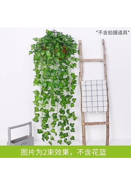 Pa Shan Hu 1 String 90 cm Yeşil Yapay Yapraklar Bitkiler Asma Düğün Parti Ev Bahçe Çit Dekorasyon Rattan Duvar Asılı Sarmaşık Ivy Garland (Yurt Dışından)