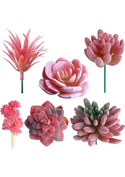 22 Yapay Succulents Yeşil Akın Bitki Kaktüs Sahte Çiçek Masaüstü Manzara Festivali Düğün Ev Bahçe Dekorasyonu (Yurt Dışından)
