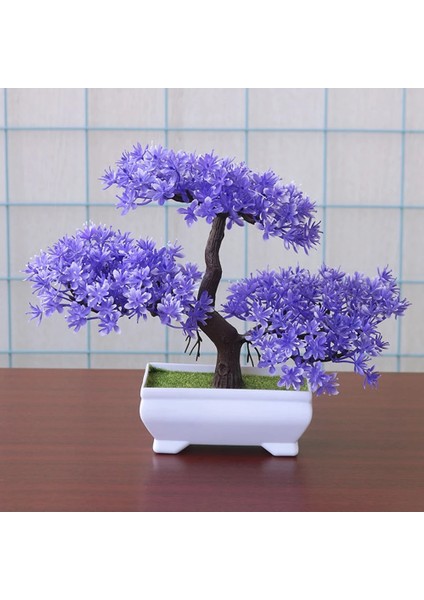 F5 Bonsai Küçük Ağaç Saksı Yapay Bitkiler Sahte Bitki Çiçekler Saksı Süsler Ev Odası Masa Dekorasyon Otel Bahçe Dekor Için (Yurt Dışından)