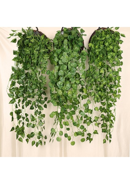 Tatlı Patates 90 cm Yapay Bitki Sarmaşıklar Duvar Asılı Rattan Yapraklar Dalları Açık Bahçe Ev Dekor Plastik Sahte Ipek Sarmaşık Yaprağı Yeşil Bitki (Yurt Dışından) fırsatları