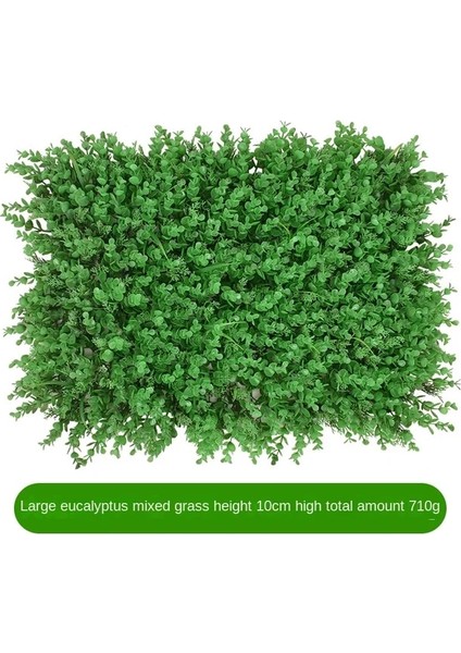 Büyük Okaliptüs Karışımı 40CMX60CM Yapay Bitki Duvar Milan Çim Okaliptüs Yeşil Bitki Arka Plan Duvar Düğün Ev Dekorasyon Plastik Sahte Çim Çiçek Ekran (Yurt Dışından)