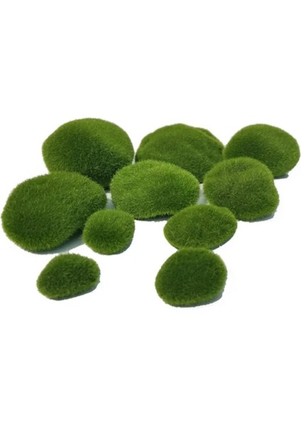 10 Adet 4x5 cm 10 Adet/takım 4 Boyutları Yapay Yosun Kayalar Dekoratif, Yeşil Yosun Topları, Çiçek Düzenlemeleri Için Bahçeler ve Işçiliği (Yurt Dışından)