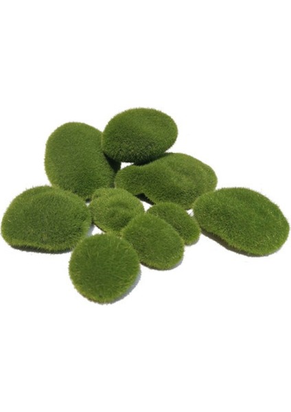 10 Adet 4x5 cm 10 Adet/takım 4 Boyutları Yapay Yosun Kayalar Dekoratif, Yeşil Yosun Topları, Çiçek Düzenlemeleri Için Bahçeler ve Işçiliği (Yurt Dışından)