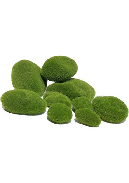 10 Adet 4x5 cm 10 Adet/takım 4 Boyutları Yapay Yosun Kayalar Dekoratif, Yeşil Yosun Topları, Çiçek Düzenlemeleri Için Bahçeler ve Işçiliği (Yurt Dışından)