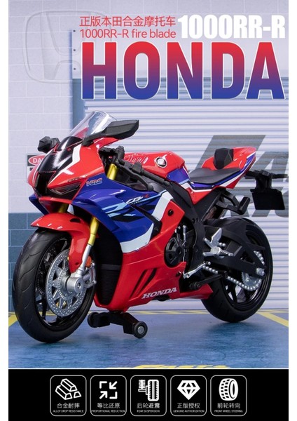 Honda CBR1000RR 1:12 Model Maket Motor Kirmizi