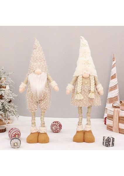 B-2 Noel Yüzü Olmayan Örme Çizgili Gnome Bebek Ev Için Merry Christmas Süslemeleri 2022 Noel Süs Noel Yeni Yıl 2023 (Yurt Dışından) modelleri