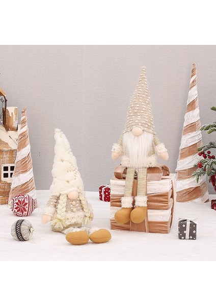 B-2 Noel Yüzü Olmayan Örme Çizgili Gnome Bebek Ev Için Merry Christmas Süslemeleri 2022 Noel Süs Noel Yeni Yıl 2023 (Yurt Dışından) fırsatları