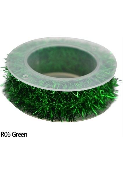 R06-GREEN 1.5 M 1 Rulo Renkli Tel Çelenk Renkli Tinsel Asılı Rattan Noel Ağacı Süsleme Noel Düğün Doğum Günü Bebek Duş Parti Malzemeleri (Yurt Dışından) fiyatları