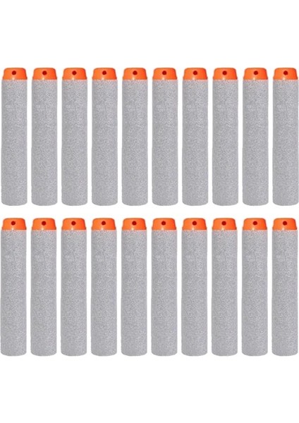 Gri 100 Adet 50-100 Adet Nerf Bullets Eva Yumuşak Içi Boş Delik Kafa 7.2 cm Dolum Mermi Dart Nerf Oyuncak Tabanca Aksesuarları Nerf Blasters Için (Yurt Dışından)