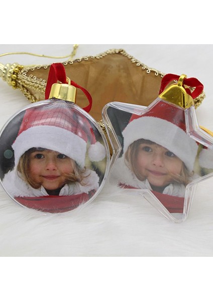 Bir Dıy Şeffaf Fotoğraf Çerçevesi Kolye Kardan Adam Beş Yıldızlı Top Noel Ağacı Asılı Süsler Ev Yeni Yıl Için Noel Süslemeleri (Yurt Dışından) modelleri