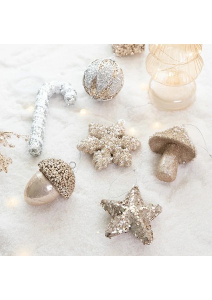 D Glitter Yıldız Kar Tanesi Noel Ağacı Asılı Kolye Noel Dekorasyon Ev Partisi Dekoru Için Süsleme 2023 Yeni Yıl Noel Hediyesi (Yurt Dışından)