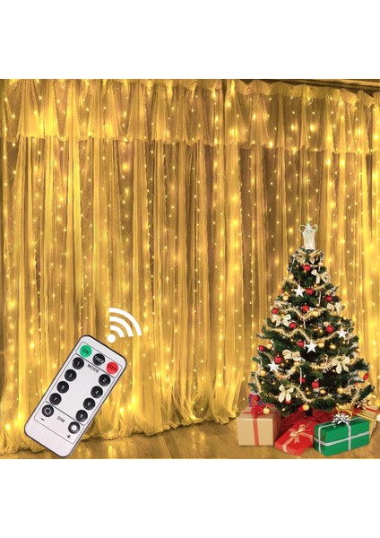 Renkli 3MX2M Çelenk Perde Dize Işık Merry Christmas Süslemeleri Ev 2022 Noel Süs Noel Navidad Hediye Yeni Yıl 2023 (Yurt Dışından)