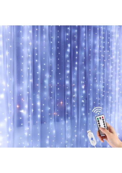 Renkli 3MX2M Çelenk Perde Dize Işık Merry Christmas Süslemeleri Ev 2022 Noel Süs Noel Navidad Hediye Yeni Yıl 2023 (Yurt Dışından)