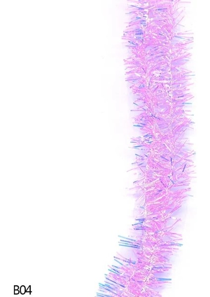 B04-UZUNLUK 2 M Renkli Tel Çelenk Renkli Tinsel Asılı Rattan Noel Ağacı Süsleme Noel Düğün Doğum Günü Bebek Duş Parti Malzemeleri (Yurt Dışından) fiyatları