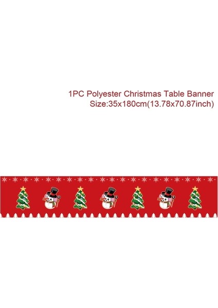 13 Noel Masa Koşucu Ev Için Mutlu Noeller Dekorasyonu Noel Partisi Dekor 2022 Navidad Notal Noel Süslemesi Mutlu Yıllar 2023 (Yurt Dışından)