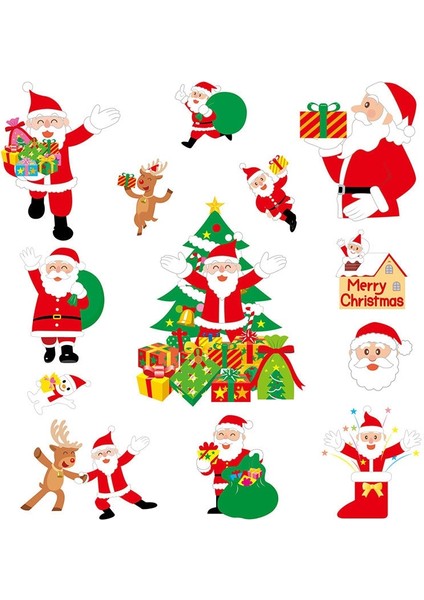 Stil 2 24X32 cm Noel Statik Etiket Vitrin Yeni Yıl 2023 Hediye Noel Süslemeleri Ev Süsler Için Noel Noel Navidad Dekor (Yurt Dışından) modelleri