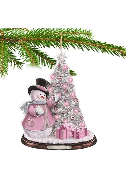 C Noel Akrilik Kardan Adam Noel Ağacı Kardan Adam Askı Süsleri Akrilik Çiftlik Evi Süslemeleri Hediye Etiketleri Kolye (Yurt Dışından)