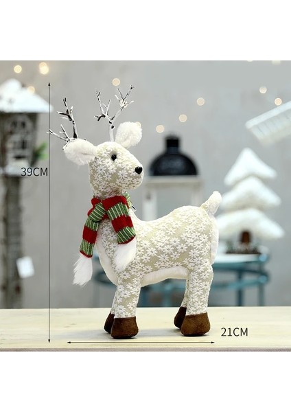 334-8 1 Adet Büyük Boy Noel Bebek Geri Çekilebilir Noel Baba Kardan Adam Elk Noel Figürleri Noel Dekorasyon Çocuk Için Hediye Noel Ağacı Süsleme (Yurt Dışından)