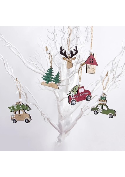 A2-Pink Kalp Melek 2023 Navidad Noel Ağacı Araba Dekor Ahşap Asılı Kolye Elk Noel Süslemeleri Ev Için Yeni Yıl Noel Doğum Günü Hediyesi (Yurt Dışından) modelleri