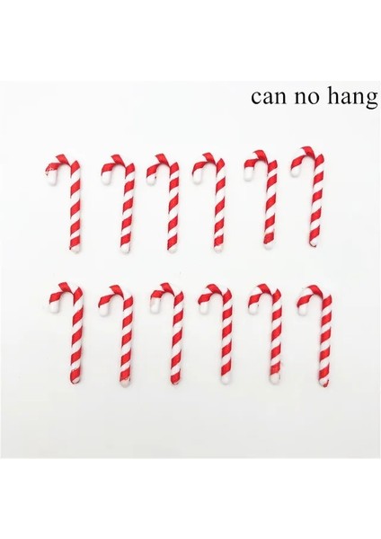 Asılamaz 10 Adet 10 Adet Plastik Noel Kırmızı Beyaz Şeker Kamışı Zanaat Noel Dekorasyon Ev Koltuk Değnekleri Noel Ağacı Süsler Dıy Yeni Yıl (Yurt Dışından)