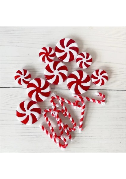 Asılamaz 10 Adet 10 Adet Plastik Noel Kırmızı Beyaz Şeker Kamışı Zanaat Noel Dekorasyon Ev Koltuk Değnekleri Noel Ağacı Süsler Dıy Yeni Yıl (Yurt Dışından)