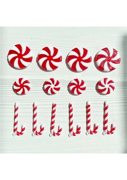 Asılamaz 10 Adet 10 Adet Plastik Noel Kırmızı Beyaz Şeker Kamışı Zanaat Noel Dekorasyon Ev Koltuk Değnekleri Noel Ağacı Süsler Dıy Yeni Yıl (Yurt Dışından)
