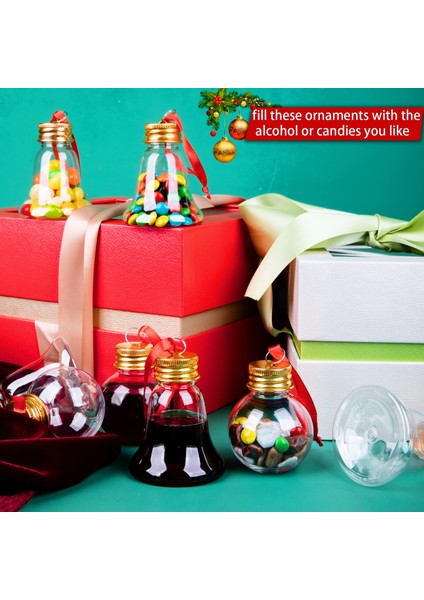 B 16 Adet 16PC 50ML Ampul Noel Dekorasyon Topu Su Şişesi Içki Dolu Noel Ağacı Süsler Suyu Ampuller Su Şişesi Parti Dekor (Yurt Dışından) fırsatları