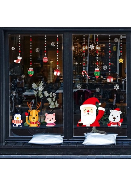 45 Merry Christmas Dekorasyon Ev Için 2022 Duvar Pencere Etiket Süsler Çelenk Yeni Yıl Festoon Noel Dekorasyon 2023 Ağacı (Yurt Dışından) indirimleri