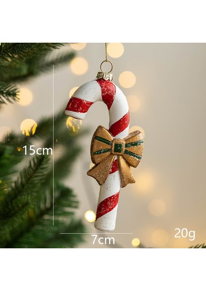 Koltuk Değneği Noel Renkli Şekilli Top Yılbaşı Ağacı Dekoratif Kolye Noel Hediyesi Çanta Araba Ev Kardan Adam Garland Kolye (Yurt Dışından)