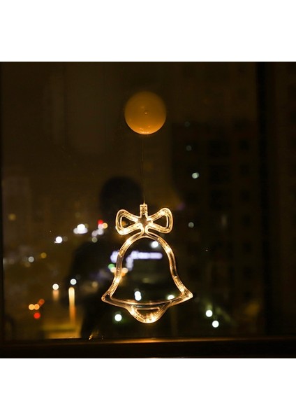 Çan Noel Süsleri Asılı LED Işıkları Yatak Odası Dekorasyon Noel Süslemeleri Ev Pencere Camı Dekorasyon Sıcak Pil (Yurt Dışından)