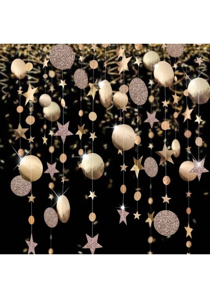 4 M Ağaç Şampanya 4 M Yıldız Noel Ağacı Kağıt Garland Merry Christmas Süslemeleri Ev Için Yeni Yıl 2022 Noel Noel Ağacı Süsleri Navidad Dekor (Yurt Dışından) modelleri