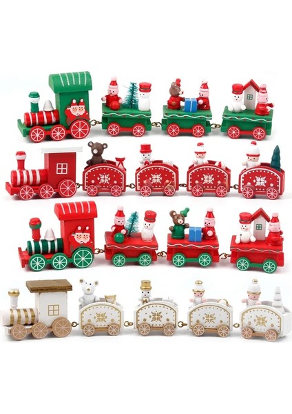 Ahşap Tren 2 Ahşap/plastik Tren Noel Süs Merry Christmas Dekorasyonu Ev Için 2023 Noel Hediyeleri Noel Natal Navidad Yeni Yıl 2024 (Yurt Dışından) indirimleri