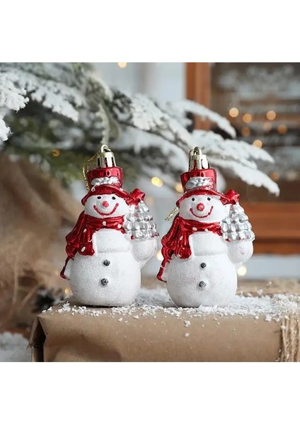 Kırmızı Geyik Noel Süsleri 2 Adet Koltuk Değneği Santa Kardan Adam Elk Noel Ağacı Kolye 2022 Noel Dekorasyon Ev Noel Hediyeleri Için Navidad Dekor (Yurt Dışından)