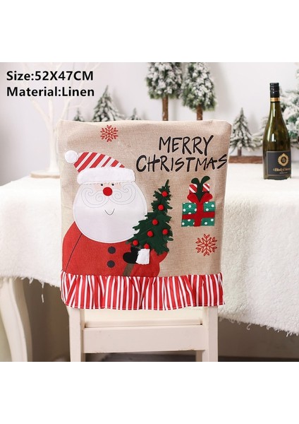 54-Kırmızı Şerit Noel Baba Noel Gnome Sandalye Kapak Merry Christmas Süslemeleri Ev Için Navidad 2023 Noel Dekor Hediyeler Mutlu Yeni Yıl 2024 Kerst Natale (Yurt Dışından) fiyatları