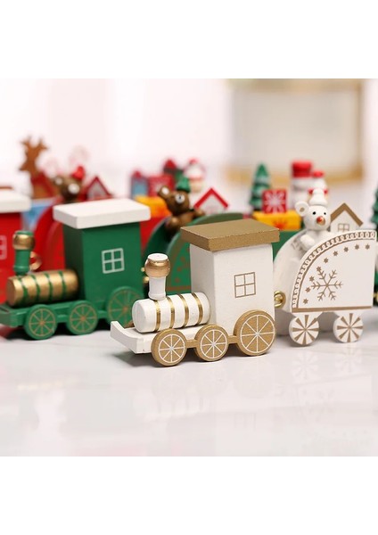 07 Merry Christmas Ahşap Tren Süs Noel Süslemeleri Ev Için Noel Noel Baba Hediye Çocuklar Için Yeni Yıl Noel Partisi Dekoru (Yurt Dışından)