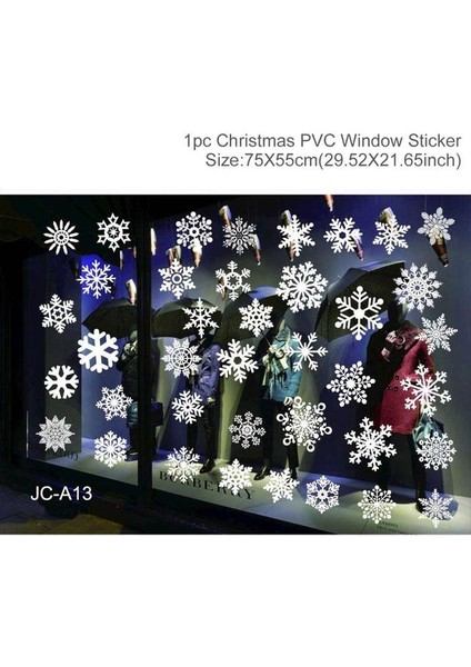 Stil 80-08 Pencere Etiket Noel Süsler Noel Baba Mutlu Noel Dekor Ev Için 2021 Çelenk Yeni Yıl 2022 Noel Navidad Noel Hediyesi (Yurt Dışından)